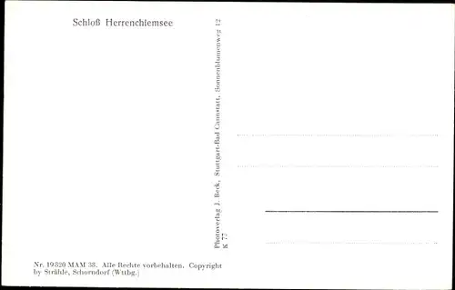 Ak Herrenchiemsee Herreninsel Chiemsee Oberbayern, Blick auf das Schloss