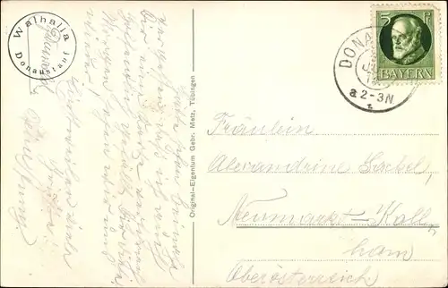 Ak Donaustauf in der Oberpfalz, Walhalla