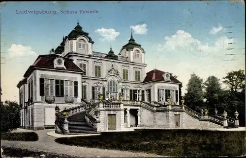Ak Ludwigsburg in Württemberg, Schloss Favorite