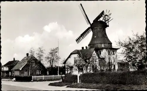 Ak Rieseby in Schleswig Holstein, Windmühle