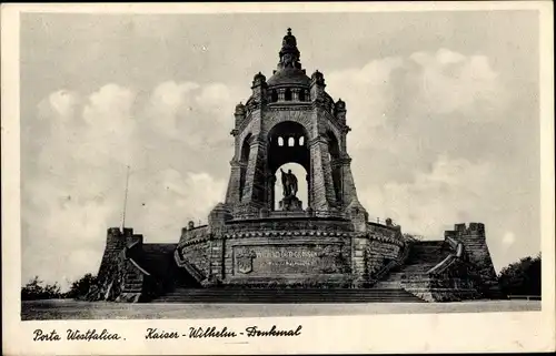 Ak Porta Westfalica an der Weser, Kaiser-Wilhelm-Denkmal