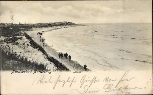 Ak Nordseebad Norderney Ostfriesland, Strand