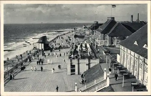 Ak Westerland auf Sylt, Blick auf die Strandpromenade