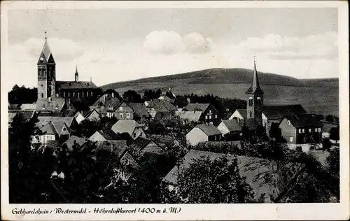 Ak Gebhardshain Westerwald, Ort mit Kirchen