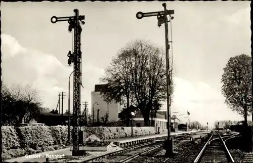 Ak Gettorf in Schleswig Holstein, Bahnhof