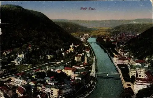 Ak Bad Ems an der Lahn, Panorama