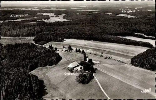 Ak Stockwald Sankt Georgen im Schwarzwald, Gasthaus zur Linde (Großbauer), Panorama, Königsfeld