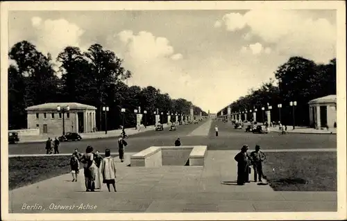 Ak Berlin Tiergarten, Ost West Achse