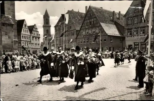 Ak Dinkelsbühl in Mittelfranken, die tausendjährige Stadt, Kinderzeche