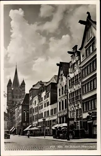 Ak Köln am Rhein, Am Bollwerk (Rheinufer)