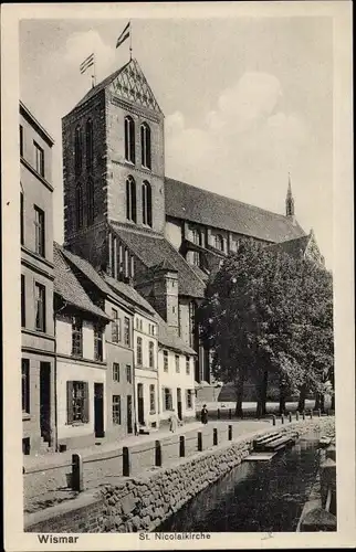 Ak Hansestadt Wismar, St. Nicolaikirche