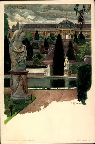 Künstler Litho Kley, Heinrich, Potsdam, Schloss Sanssouci