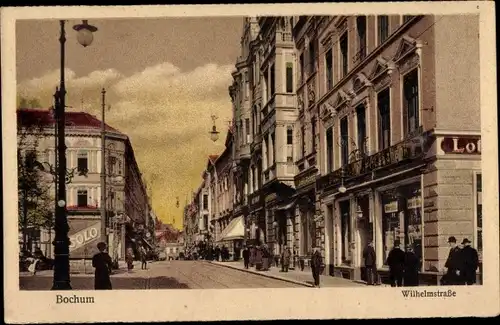 Ak Bochum im Ruhrgebiet, Wilhelmstraße