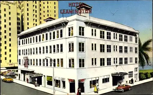 Ak Miami Beach Florida USA, Hotel Leamington