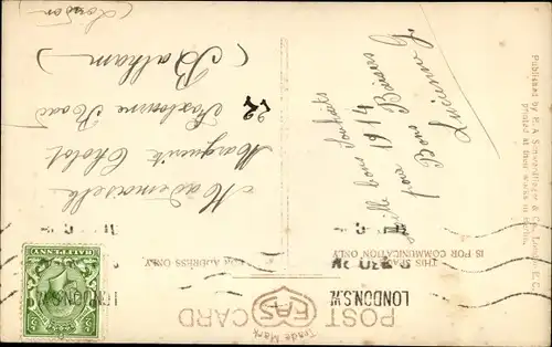 Ak Glückwunsch Neujahr, Mädchen mit Hufeisen und Kleeblättern