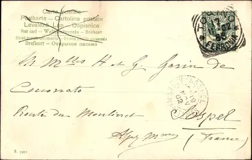 Ak Lachender Mann liest einen Brief