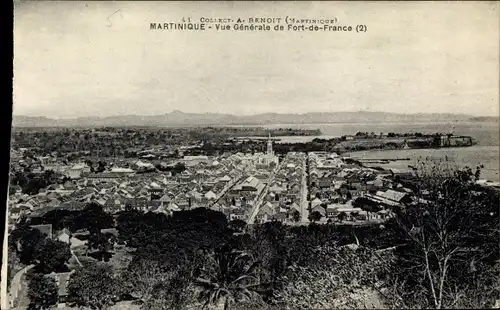 Ak Fort de France Martinique, Vue generale