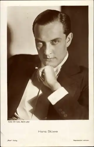 Ak Schauspieler Hans Stüwe, Portrait