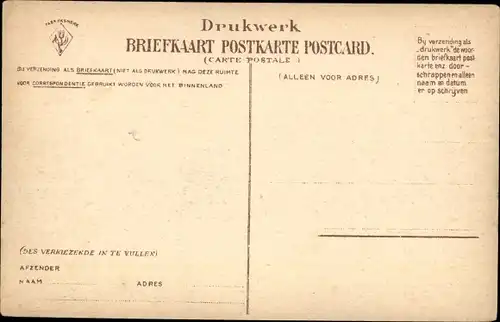 Ak Zeeland Niederlande, Watersnood 12 Maart 1906, Zwei Männer auf einem Floß