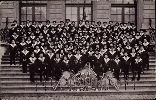 Ak Genf Schweiz, Ondine Genevoise, Ecole de Musique, des élèves, 1913