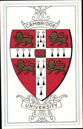 Wappen Ak Cambridge East England, University of Cambridge