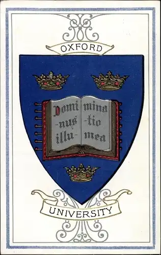 Wappen Ak Oxford Oxfordshire England, University