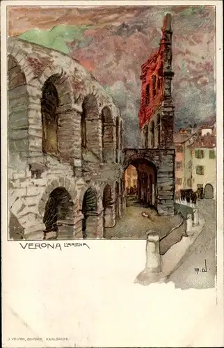 Künstler Litho Wielandt, Manuel, Verona Veneto, L'Arena