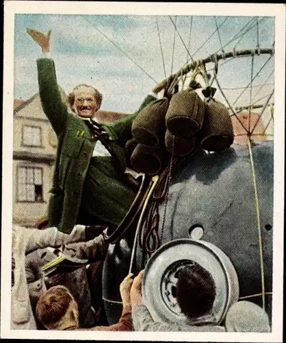Sammelbild Die Nachkriegszeit Nr. 166 Mai 1931 Erster Stratosphärenflug, Prof. Piccard, Ballon