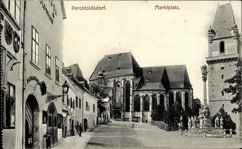 Ak Perchtoldsdorf in Niederösterreich, Marktplatz