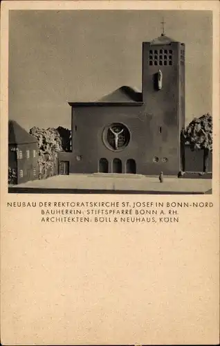 Ak Bonn am Rhein, Neubau der Rektoratskirche St. Josef