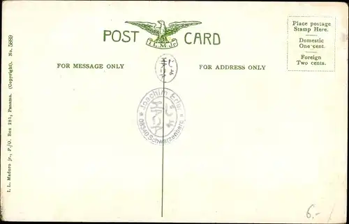 Ak Panama Canal, Dredges excavating in Culebra Cut, Dragas trabajando en el corte de Culebra