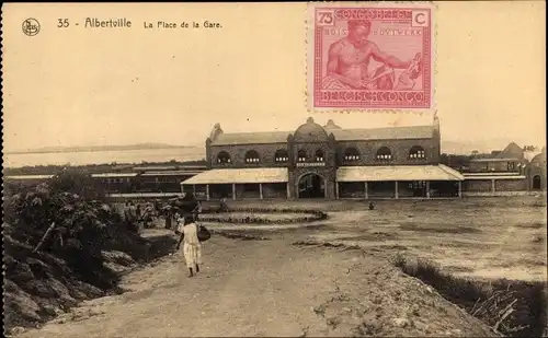Ak Kalemie Albertville DR Kongo Zaire, La Place de la Gare