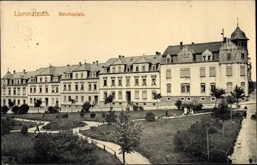 Ak Lommatzsch in Sachsen, Reichsplatz