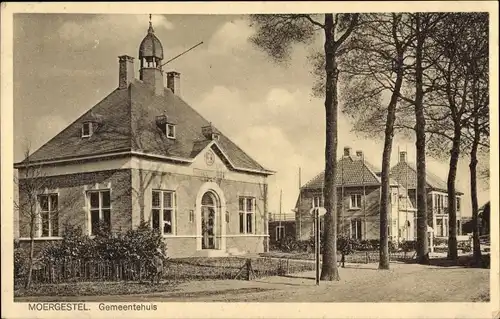 Ak Moergestel Nordbrabant Niederlande, Gemeentehuis