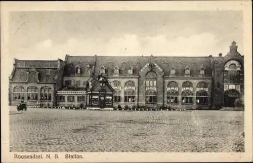 Ak Roosendaal Nordbrabant Niederlande, Station