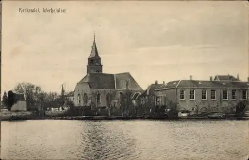 Ak Werkendam Nordbrabant, Kerkewiel, Kerk