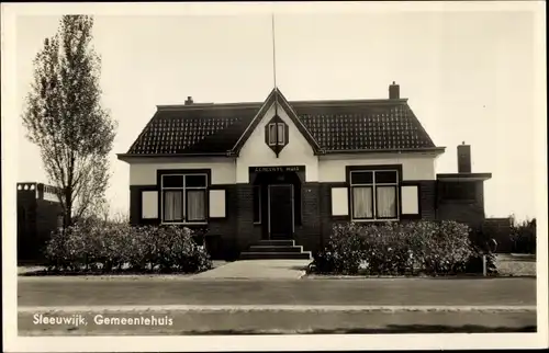 Ak Sleeuwijk Nordbrabant, Gemeentehuis