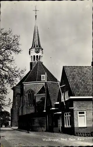 Ak Woubrugge Jacobswoude Südholland, Ned. Herv. Kerk