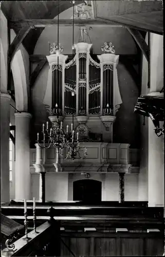 Ak Ameide Südholland, Ned. Herv. Kerk, Interieur, Orgel