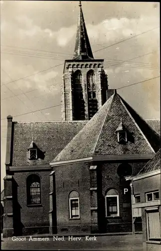 Ak Groot Ammers Südholland, Ned. Herv. Kerk