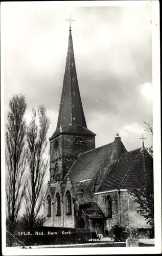 Ak Spijk Südholland, Ned. Herv. Kerk