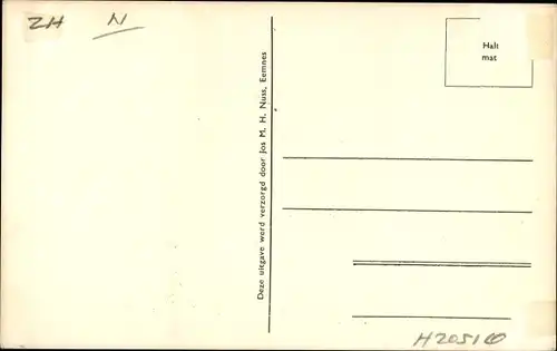 Ak Schipluiden Südholland, R. K. Kerk