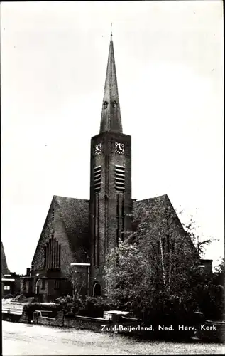 Ak Zuid Beijerland Südholland, Ned. Herv. Kerk