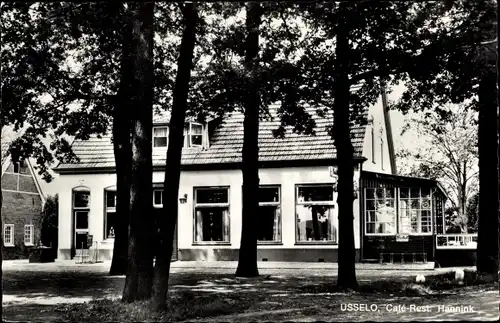 Ak Usselo Overijssel, Cafe Restaurant Hannink