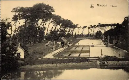 Ak Nieuport Nieuwpoort Westflandern, L'Yser