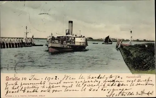 Ak Brielle Südholland, Havenhoofd