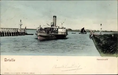 Ak Brielle Südholland, Havenhoofd