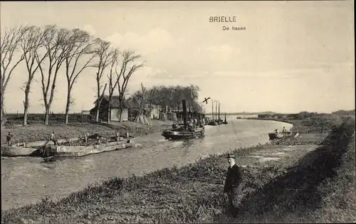 Ak Brielle Südholland, De haven