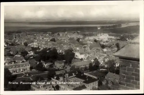 Ak Brielle Südholland, Panorama vanaf de St. Catharijnetoren