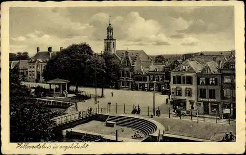 Ak Hellevoetsluis Südholland, Vogelvlucht